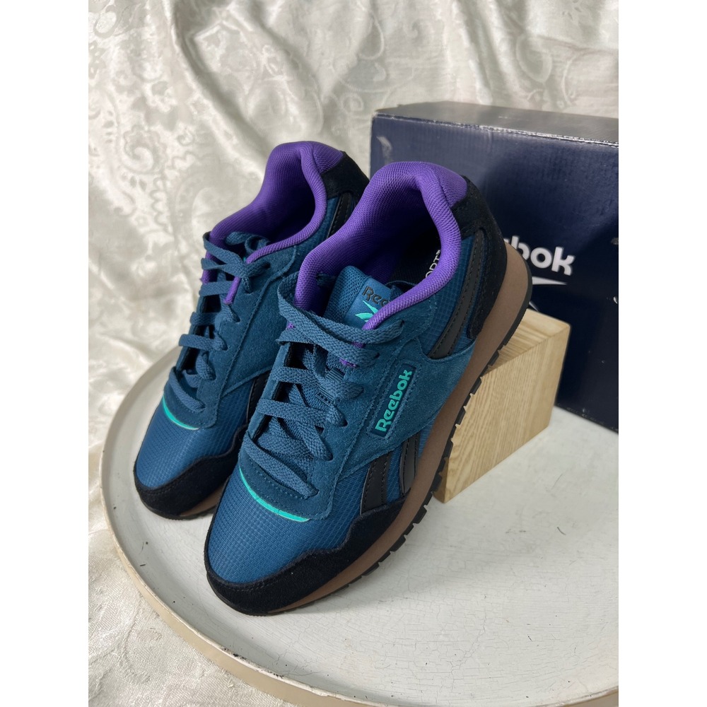 Reebok Glide Womens Running Shoes Blue Brown Black 100207949 Size 7